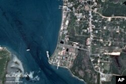 រូបភាពផ្កាយរណបរបស់ BlackSky បង្ហាញទិដ្ឋភាពនៃទីតាំងមូលដ្ឋានទ័ពរាម ក្នុងខេត្តព្រះសីហនុ កាលពីថ្ងៃទី ២២ ខែធ្នូ ឆ្នាំ ២០២២។