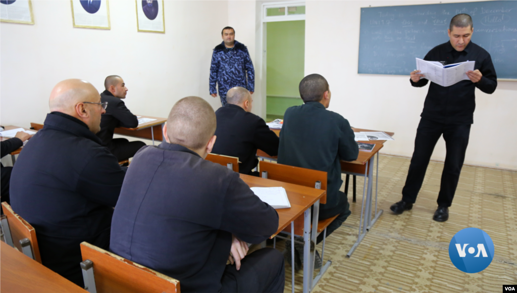 English language classes at Prison Colony Nunber 7, Tavaksay, Tashkent, Uzbekistan