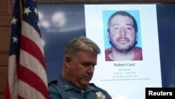 Konferencija za novinare nakon masovnog ubistva u Luistonu, Mejnu (foto: AP)