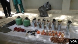 Kayan hada bama-bamai da yan sanda suka capke daga kungiyar Boko Haram