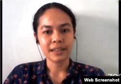 Indonesian Corruption Watch (ICW) researcher, Lalola Easter Kaban. (Photo screenshot)