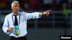 L'ancien entraîneur du Gabon Jorge Costa lors de la Coupe des Nations à Bata, le 21 janvier 2015.