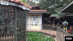 Grenades and other explosive weapons are on display at the Cambodian Landmine Museum on Saturday, January 9, 2016. (Hul Reaksmey/VOA Khmer)
