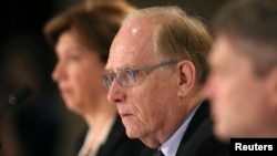 Richard McLaren, who was appointed by the World Anti-Doping Agency (WADA) to head an independent investigative team, presents his report in Toronto, Canada, July 18, 2016.