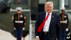 美国总统川普前往迈阿密，即将就古巴政策发表讲话。（2017年6月16日）