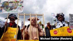 معترضان آلمانی در شهر مونیخ - ۲۹ فروردین ۱۳۹۴