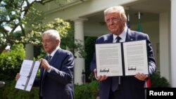 Ikki rahbar “yangilangan va mustahkamlangan sheriklik yo’lida erishilgan yutuqlarni et'tirof etuvchi” qo’shma deklaratsiya imzoladi.