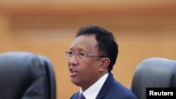 Le président malgache Hery Rajaonarimampianina, 27 mars 2017. 
