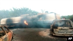 Selon la Commission fédérale de la sécurité routière (FRSC) du Nigeria, plus de 5.000 personnes sont mortes dans des accidents de la route en 2023, contre près de 6.500 l'année précédente. (Photo d'archives, AP)