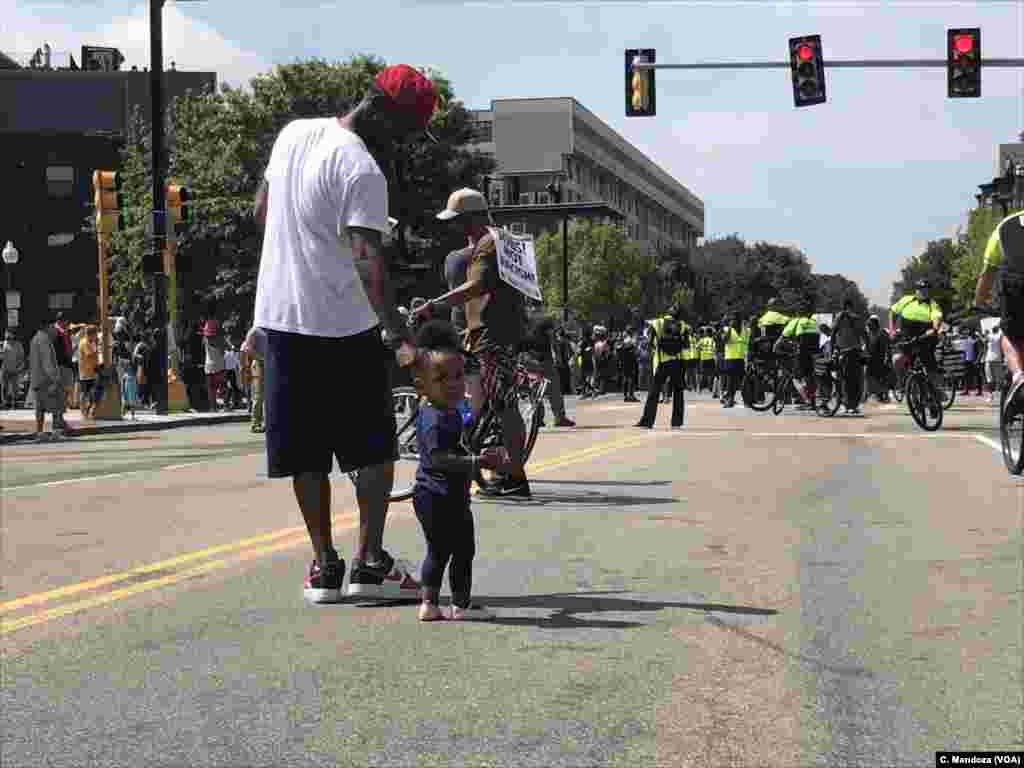 Counterprotesters gather to march against a planned "free speech" rally being held by conservative organizers at Boston Common in Boston, Aug. 19, 2017.