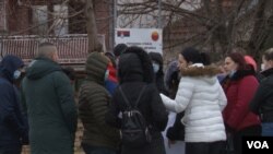 Učesnici protesta u Gračanici