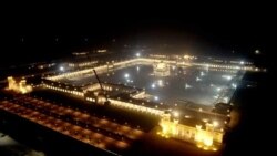 Gurdwara Darbar Sahib in Kartarpur at night. (Courtesy Pakistan Foreign Ministry)