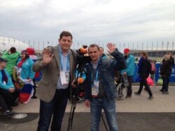 Nikolai Yarst, left, and Phillipp Vaselenko are seen in an undated photo in Sochi, Russia. (Source - Facebook page of Russian rights group Фонд Общественный вердикт)