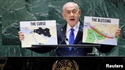 İsrail Başbakanı Benyamin Netanyahu, Cuma günü Birleşmiş Milletler'de yaptığı ve yakından izlenen konuşmasında, İsrail'in Lübnan'daki İran destekli savaşçılara yönelik saldırılarını sürdüreceği sözü verdi.