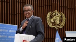 FILE - World Health Organization (WHO) Director-General Tedros Adhanom Ghebreyesus.