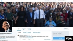Akun Twitter baru Presiden AS Barack Obama @POTUS