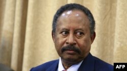 Abdallah Hamdok terlihat setelah dilantik sebagai perdana menteri sementara Sudan di Ibu Kota Khartoum. (Foto: AFP)