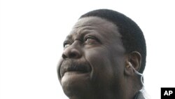 Pape Diouf, ancien président de l'Olympique de Marseille et agent de joueurs, à Marseille, France, 4 février 2014. (AP Photo/Claude Paris)