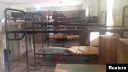 Hostel untuk pelajar putri di sebuah sekolah di Dapchi, timur laut negara bagian Yobe. Belasan pelajar putri di wilayah ini hilang setelah militan Boko Haram menyerang desa tersebut, Nigeria, 22 Februari 2018.