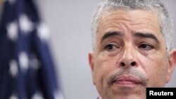 Ricardo Ramos, executive director of the Electric Power Authority of Puerto Rico, attends a news conference in San Juan, Puerto Rico, Nov. 2, 2017. 