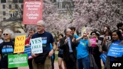 2019年3月29日活动人士集会抗议特朗普政府对非政府组织的“全球终结令”