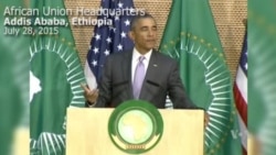 Obama Remarks on Term Limits During AU Speech
