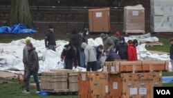 Namještanje bolnice u Central parku u Njujorku