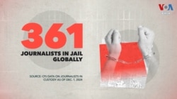 របាយការណ៍​ថ្មីបង្ហាញថា​ចិន​និងអ៊ីស្រាអែល ជាប្រទេសនាំមុខគេខាងដាក់គុកអ្នកកាសែត