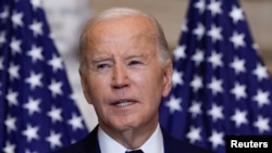 美国总统乔·拜登2024年2月1日出席在国会大厦举行的年度全国祈祷早餐会。（路透社照片）