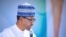 Shugaba Buhari yayin da yake jawabi a&nbsp; taron Shugabannin Jam&rsquo;iyyar APC a Abuja