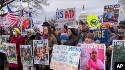 AQSh Kongressi oldida USAID uchun namoyish, Vashington, 5-fevral, 2025 