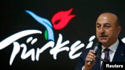 Menteri Luar Negeri Turki Mevlut Cavusoglu di Berlin, Jerman, 8 Maret 2017 (foto: dk).