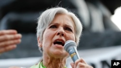 Calon Presiden AS dari Partai Hijau, Jill Stein saat kampanye di Philadelphia, 27 Juli 2016 lalu (foto: dok).