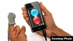 Aplikasi telepon Phone Oximeter untuk mengukur kadar oksigen dalam darah. (Lion's Gate Technologies)