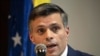 FILE - Venezuelan opposition leader Leopoldo Lopez talks during a press conference in Bogota on Dec. 10, 2020. 