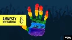  پوستر مربوط به عفو بین الملل در رابطه با همجنسگرایی