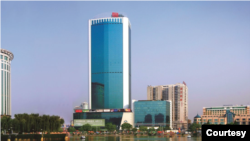 美国驻武汉总领事馆所在的武汉世界贸易大厦（美驻武汉总领馆网站照片）