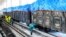 This undated picture released from North Korea's official Korean Central News Agency on March 4, 2020 shows workers disinfecting freight trains to prevent the spread of the COVID-19 coronavirus in Sinuiju, North Pyongan Province.