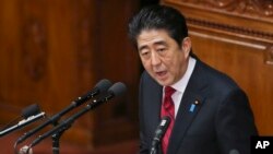 아베 신조 일본 총리 (자료사진)