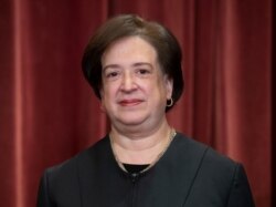 FILE - Associate Justice Elena Kagan at the Supreme Court Building in Washington, Novemebr 30, 2018.