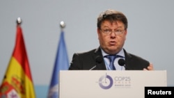 រូបឯកសារ៖ លោក Petteri Taalas អគ្គលេខាធិការ​អង្គការ WMO បាន​ថ្លែង​ក្នុង​ពិធី​បើក​កិច្ចប្រជុំ​កំពូល​ដែល​គេ​ស្គាល់​ថា COP25 នៅ​ទីក្រុង​ម៉ាឌ្រីត ប្រទេស​អេស្ប៉ាញ កាលពី​ថ្ងៃទី១០ ខែធ្នូ ឆ្នាំ២០១៩។