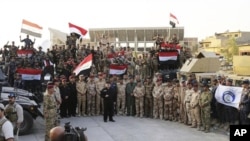 Un bastion jihadiste repris au groupe Etat islamique (EI), 7 octobre 2017.