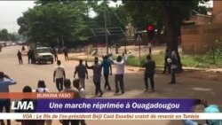 Une marche anti-pouvoir repoussée par la police à Ouagadougou