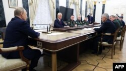 نشست پوتین با رهبران نظامی روسیه