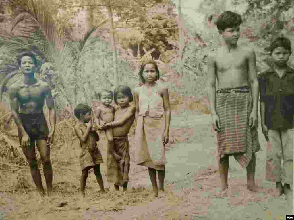 រូបថតថតដោយលោក Michael Vickery ដែល​ត្រូវបាន​ដាក់បង្ហាញនៅក្នុងពិពរណ៌រូបថតនៅមជ្ឈមណ្ឌលបុប្ផាណា កាលពីថ្ងៃព្រហស្បតិ៍ ទី១១ ខែតុលា ឆ្នាំ២០១៨។ (ណឹម សុភ័ក្រ្តបញ្ញា/VOA) 