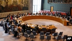 Dewan Keamanan PBB dalam pertemuan di Markas PBB di New York (foto: dok). 