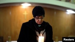 Crowds Gather Outside Nelson Mandela's Hospital