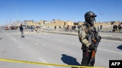 د سږ کال د فېبرورۍ د میاشت په دې تصویر کې په کوټه کې د بم چاودنې وروسته حال لیدل کېږي