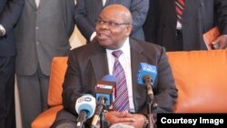 Le facilitateur dans la crise burundaise, l'ancien président tanzanien Benjamin Mkapa, 21 mai 2016