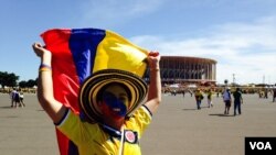 World Cup Fans in Brasilia, Brazil